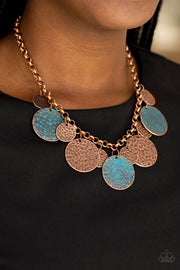 Paparazzi Treasure Huntress Copper Necklace - Glitzygals5dollarbling Paparazzi Boutique 