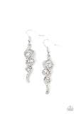 Highly Flammable White ~ Paparazzi Earring - Glitzygals5dollarbling Paparazzi Boutique 