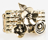 Paparazzi Meadow Flowers Brass Ring - Glitzygals5dollarbling Paparazzi Boutique 