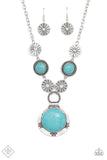 Saguaro Garden - Blue Necklace - Glitzygals5dollarbling Paparazzi Boutique 