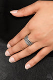 Paparazzi Metro Maker - Silver Chains Ring - Trend Blend / Fashion Fix Exclusive July 2019 - Glitzygals5dollarbling Paparazzi Boutique 