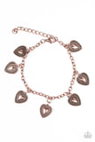 Paparazzi My Everything Copper Heart Bracelet - Glitzygals5dollarbling Paparazzi Boutique 