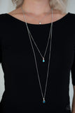 Crystal Chic - blue - Paparazzi necklace - Glitzygals5dollarbling Paparazzi Boutique 
