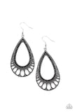 Paparazzi Royal Finesse Black Earrings - Glitzygals5dollarbling Paparazzi Boutique 