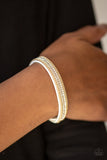 Paparazzi Babe Bling - White Gold Urban Bracelet - Glitzygals5dollarbling Paparazzi Boutique 