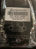 Paparazzi Sugar-Coated Sparkle White Rhinestone Stretch Bracelet Exclusive - Glitzygals5dollarbling Paparazzi Boutique 