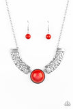 Paparazzi Egyptian Spell - Orange - Necklace & Earrings - Glitzygals5dollarbling Paparazzi Boutique 