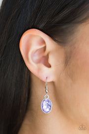 Paparazzi Oceans Away - Purple Gem - Silver Earrings - Glitzygals5dollarbling Paparazzi Boutique 