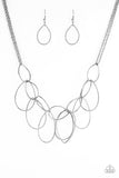 Paparazzi Top-TEAR Fashion Silver Necklace - Glitzygals5dollarbling Paparazzi Boutique 