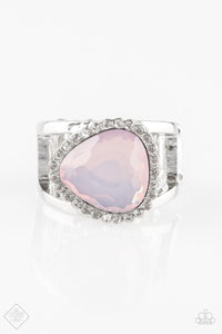 Paparazzi Just GLOW For It - Pink Gem - Silver Ring Exclusive Fashion Fix - Glitzygals5dollarbling Paparazzi Boutique 