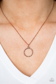 Simply Simple Copper Necklace - Glitzygals5dollarbling Paparazzi Boutique 
