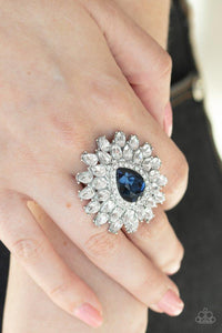 Paparazzi Ring ~ Whos Counting? - Blue - Glitzygals5dollarbling Paparazzi Boutique 