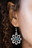 Fashion Floret Blue Earrings - Glitzygals5dollarbling Paparazzi Boutique 
