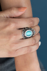 Dashingly Dewy - blue - Paparazzi ring - Glitzygals5dollarbling Paparazzi Boutique 