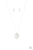 Paparazzi Cupid Charm - White Necklace - Glitzygals5dollarbling Paparazzi Boutique 