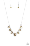 Paparazzi Material Girl Glamour - Brown Topaz - Necklace & Earrings - Glitzygals5dollarbling Paparazzi Boutique 