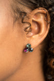 Paparazzi Everything Must GLOW! Purple Post Earrings - Glitzygals5dollarbling Paparazzi Boutique 