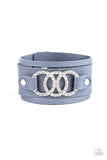 Paparazzi Couture Influencer - Blue Wrap Bracelet - Glitzygals5dollarbling Paparazzi Boutique 