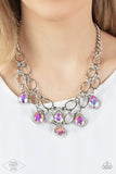 Paparazzi Accessories: Show-Stopping Shimmer - Multi Iridescent Necklace - Exclusive - Glitzygals5dollarbling Paparazzi Boutique 