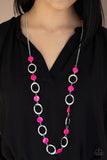 Paparazzi SHELL Your Soul - Pink Necklace - Glitzygals5dollarbling Paparazzi Boutique 