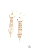 Paparazzi Earring ~ Tapered Twinkle - Gold - Glitzygals5dollarbling Paparazzi Boutique 