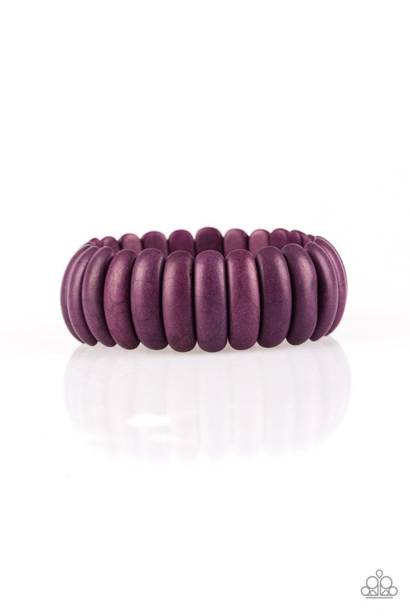 Paparazzi “Peacefully Primal” Purple Bracelet - Glitzygals5dollarbling Paparazzi Boutique 