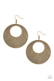 Paparazzi Dotted Delicacy - Brass Earrings - Glitzygals5dollarbling Paparazzi Boutique 