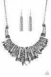 In the MANE-stream - silver - Paparazzi Necklace - Glitzygals5dollarbling Paparazzi Boutique 