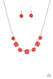 Trend Worthy Red ~ Paparazzi Necklace - Glitzygals5dollarbling Paparazzi Boutique 