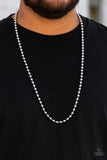 Mardi Gras Madness - silver - Paparazzi mens necklace - Glitzygals5dollarbling Paparazzi Boutique 