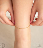 Paparazzi Sun-Kissed Radiance - Gold - Ankle Bracelet - Anklet - Glitzygals5dollarbling Paparazzi Boutique 