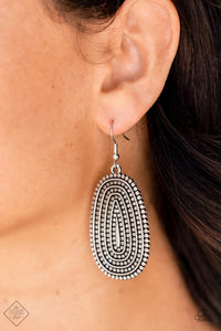Desert Climate - silver - Paparazzi earrings - Glitzygals5dollarbling Paparazzi Boutique 