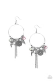 Paparazzi Accessories: TWEET Dreams - Pink Iridescent Earrings - Glitzygals5dollarbling Paparazzi Boutique 