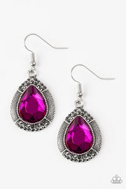 Paparazzi “Grandmaster Shimmer” Pink Earring - Glitzygals5dollarbling Paparazzi Boutique 