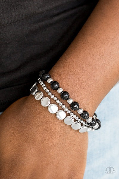 Paparazzi Girly Girl Glamour Bracelet Black - Glitzygals5dollarbling Paparazzi Boutique 