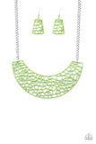 Powerful Prowl - green - Paparazzi necklace - Glitzygals5dollarbling Paparazzi Boutique 