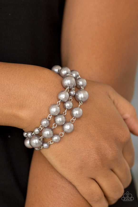 Paparazzi Until The End Of TIMELESS - Silver Pearl Bracelet - Glitzygals5dollarbling Paparazzi Boutique 