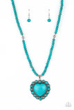 A Heart of Stone - blue - Paparazzi necklace - Glitzygals5dollarbling Paparazzi Boutique 