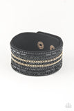Rebel Radiance - black gold chain - Paparazzi bracelet - Glitzygals5dollarbling Paparazzi Boutique 