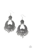 Paparazzi Sunny Chimes - Silver - Embossed Filigree - Earrings - Glitzygals5dollarbling Paparazzi Boutique 