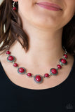 Paparazzi Voyager Vibes Red Necklace - Glitzygals5dollarbling Paparazzi Boutique 
