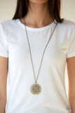 Paparazzi Mandala Melody - Brass - Necklace & Earrings - Glitzygals5dollarbling Paparazzi Boutique 