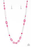Paparazzi Quite Quintessence - Pink Necklace and matching Earrings - Glitzygals5dollarbling Paparazzi Boutique 
