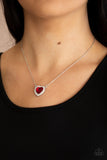 Paparazzi Necklace ~ Out of the GLITTERY-ness of Your Heart - Red - Glitzygals5dollarbling Paparazzi Boutique 