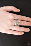 Paparazzi Give Me Space Silver Ring - Glitzygals5dollarbling Paparazzi Boutique 
