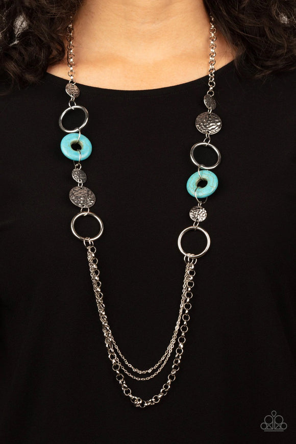 Grounded Glamour - blue - Paparazzi necklace - Glitzygals5dollarbling Paparazzi Boutique 