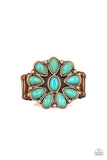 Paparazzi Stone Gardenia - Copper Ring - Glitzygals5dollarbling Paparazzi Boutique 