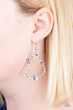 Lotus Ice - purple - Paparazzi earrings - Glitzygals5dollarbling Paparazzi Boutique 