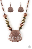 Paparazzi Large and In Charge - Multi - Necklace and matching Earrings - Glitzygals5dollarbling Paparazzi Boutique 