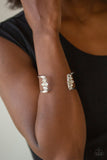 Glam Power - white - Paparazzi bracelet - Glitzygals5dollarbling Paparazzi Boutique 